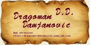 Dragoman Damjanović vizit kartica